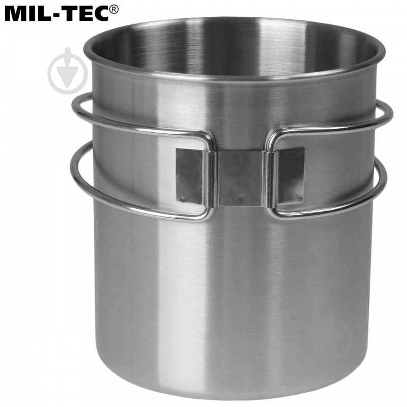 Кружка Mil-Tec 0,8 л туристическая, нержавеющая сталь 800 мл - фото 4
