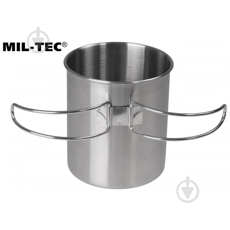 Кружка Mil-Tec 0,8 л туристическая, нержавеющая сталь 800 мл - фото 2