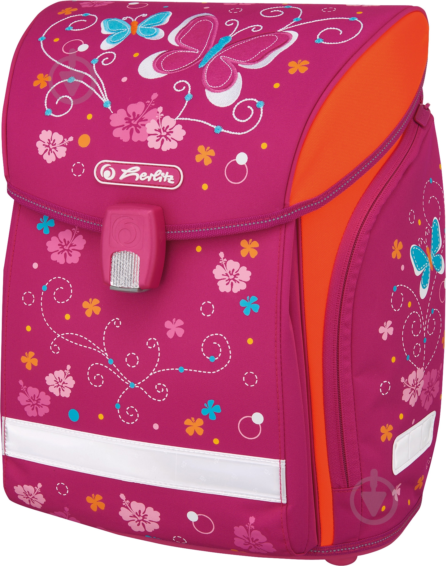 Рюкзак каркасный Herlitz Midi Butterfly Pink - фото 1