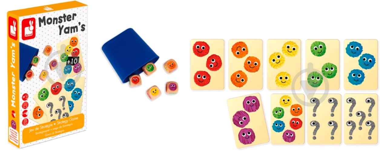 Игра настольная Janod Монстры J02739 - фото 1