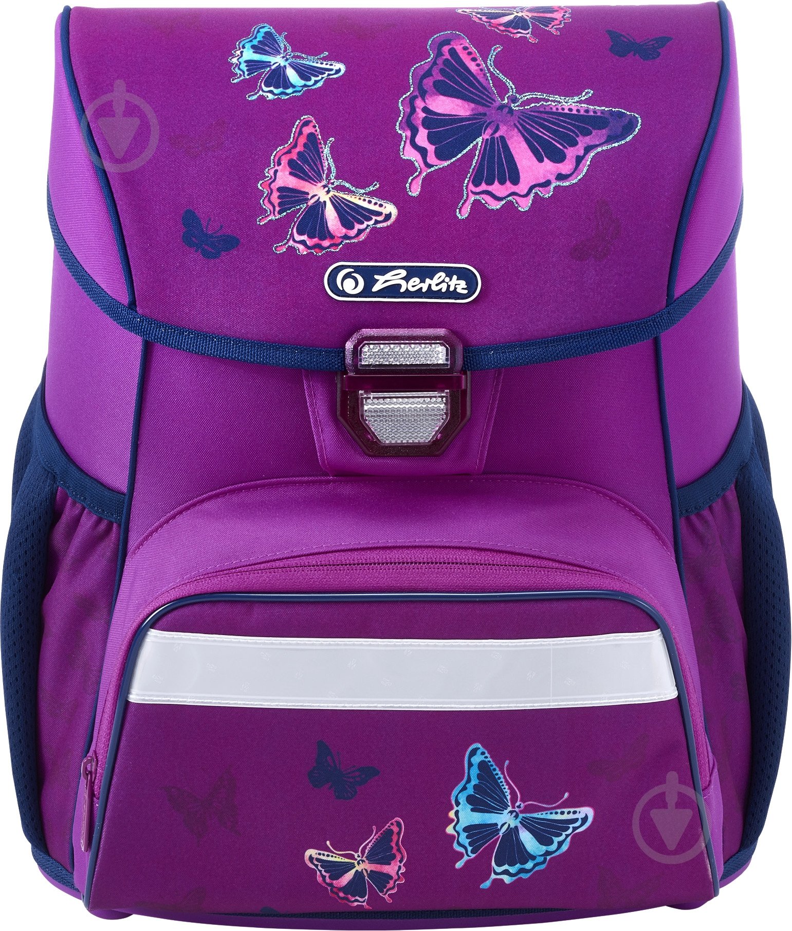 Ранец школьный Herlitz укомплектованный Loop Plus Butterfly Glitter Бабочки (50020485) - фото 3 Ранец школьный Herlitz укомплектованный Loop Plus Butterfly Glitter Бабочки (50020485) - фото 3