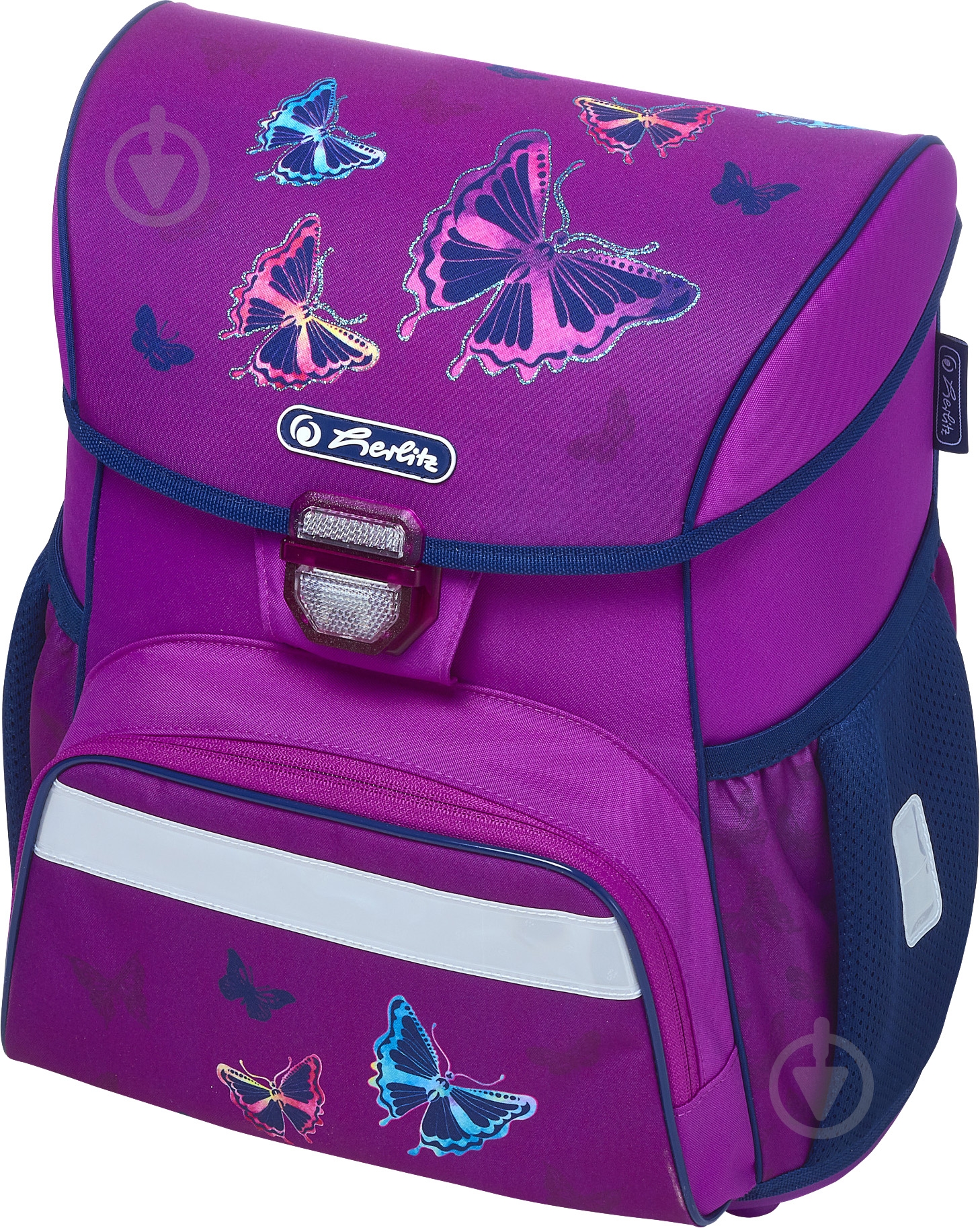 Ранец школьный Herlitz укомплектованный Loop Plus Butterfly Glitter Бабочки (50020485) - фото 2 Ранец школьный Herlitz укомплектованный Loop Plus Butterfly Glitter Бабочки (50020485) - фото 2