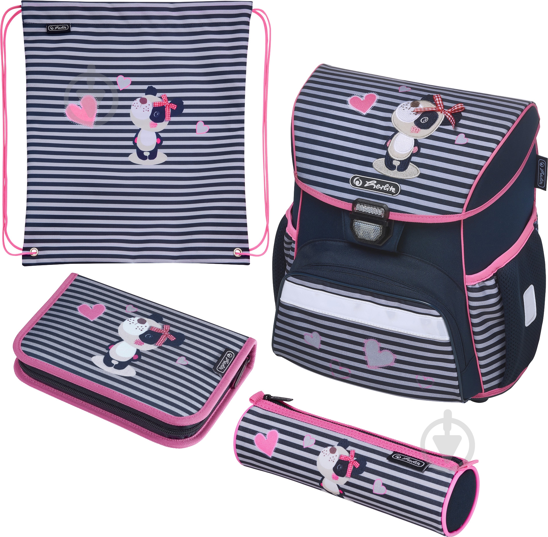 Рюкзак каркасный Herlitz Loop Plus Sweety Panda - фото 1