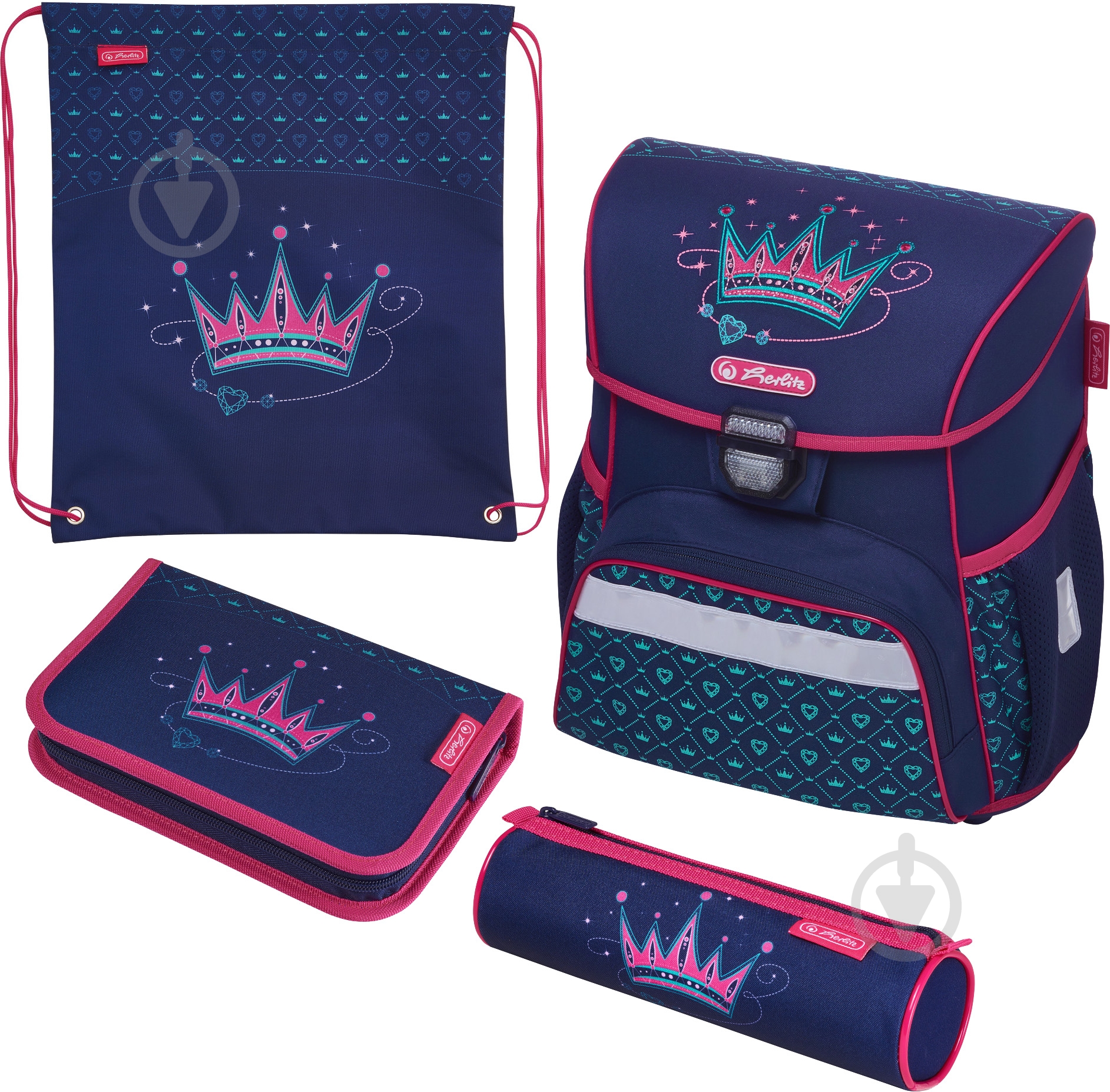 Рюкзак каркасный Herlitz Loop Plus Crown - фото 1 Рюкзак каркасный Herlitz Loop Plus Crown - фото 1