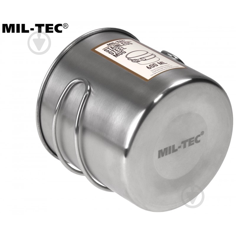 Кухоль Mil-Tec 0,6 л туристичний, нержавіюча сталь, 600мл - фото 5