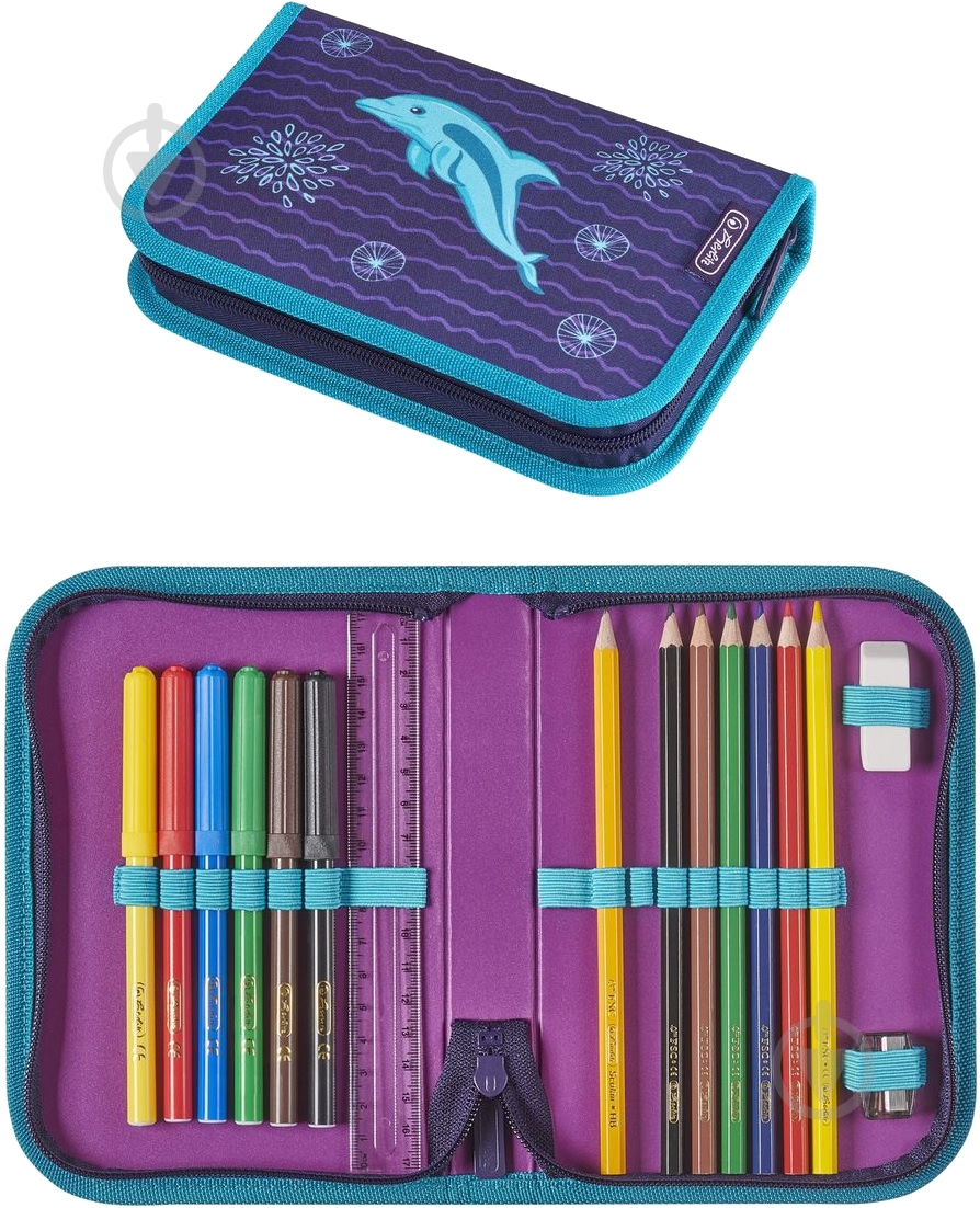 Рюкзак каркасный Herlitz Loop Plus Dolphin - фото 9