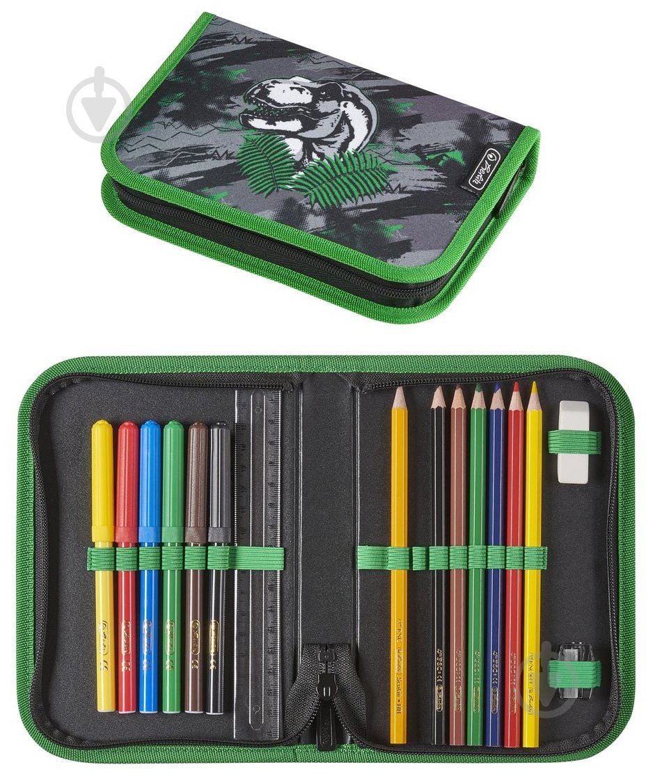 Рюкзак каркасный Herlitz Loop Plus Dino Jungle - фото 9