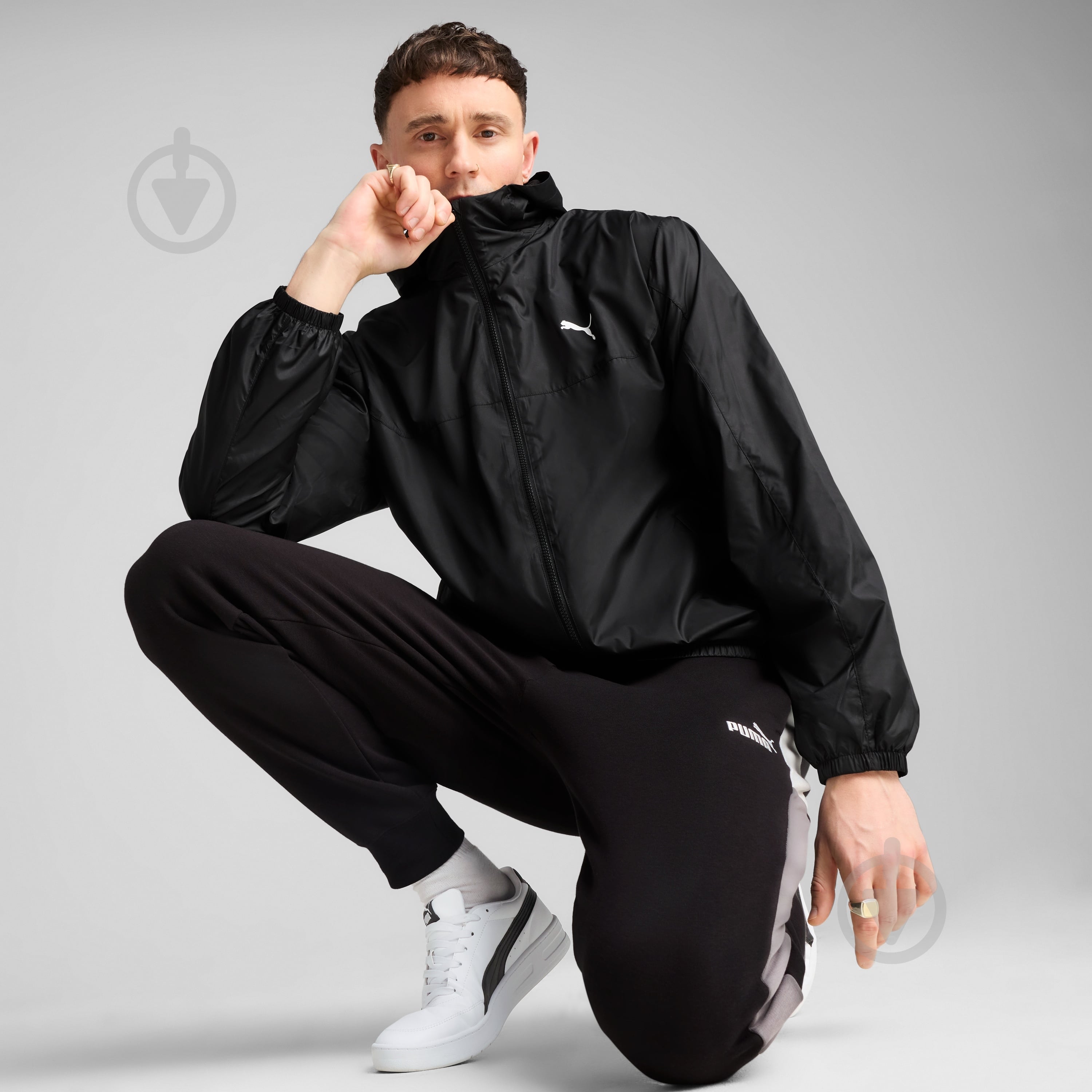 Ветровка мужская Puma Ess Regular Windbreaker 68462501 р.M черная - фото 3 Ветровка мужская Puma Ess Regular Windbreaker 68462501 р.M черная - фото 3