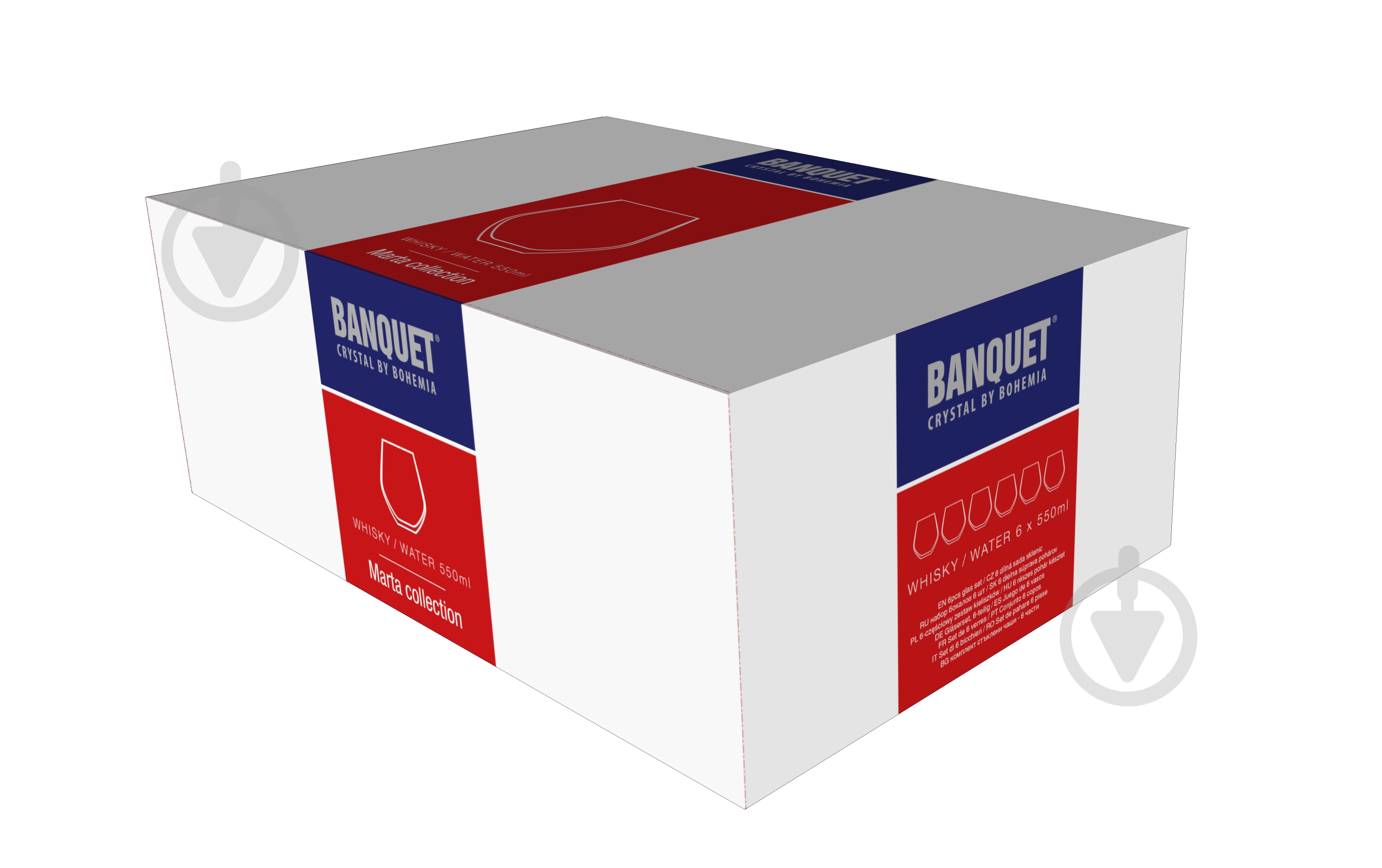 Набор стаканов для воды Banquet Marta 550 мл 6 шт. - фото 2