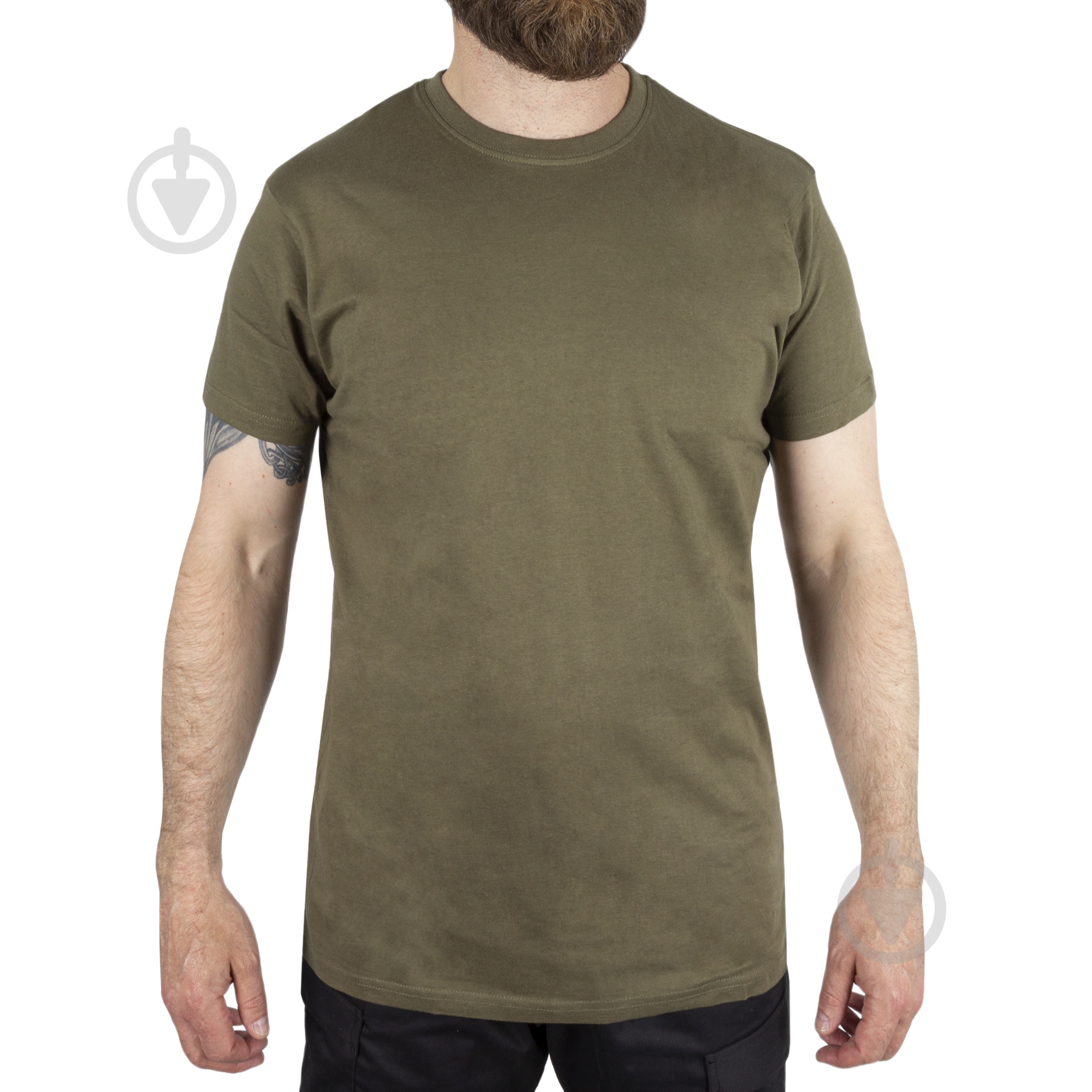 Футболка Mil-Tec тактическая US образца 11011016 р.M серо-зеленый - фото 1