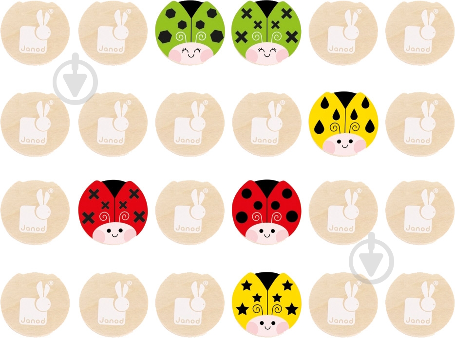 Игра настольная Janod Coccicolor memory game J08241 - фото 5