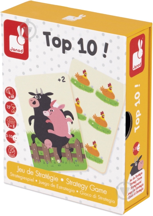 Игра настольная Janod Топ 10 J02760 - фото 1