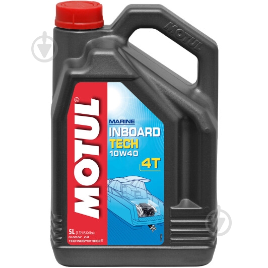 Моторное масло полусинтетическое Motul Inboard Tech 4T 10W-40 5 л (106419) - фото 1