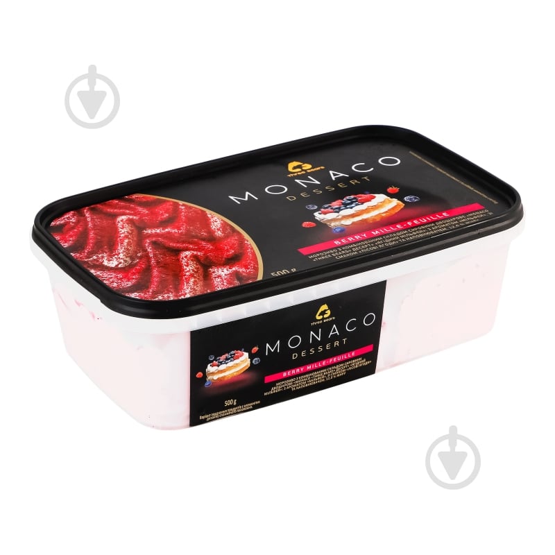 ᐉ Морозиво Три Ведмеді Monaco Dessert ягідний мільфей 500 г