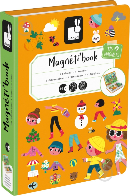 ᐉ Гра настільна Janod Magneti'book 4 сезони J02721 • Краща ціна в