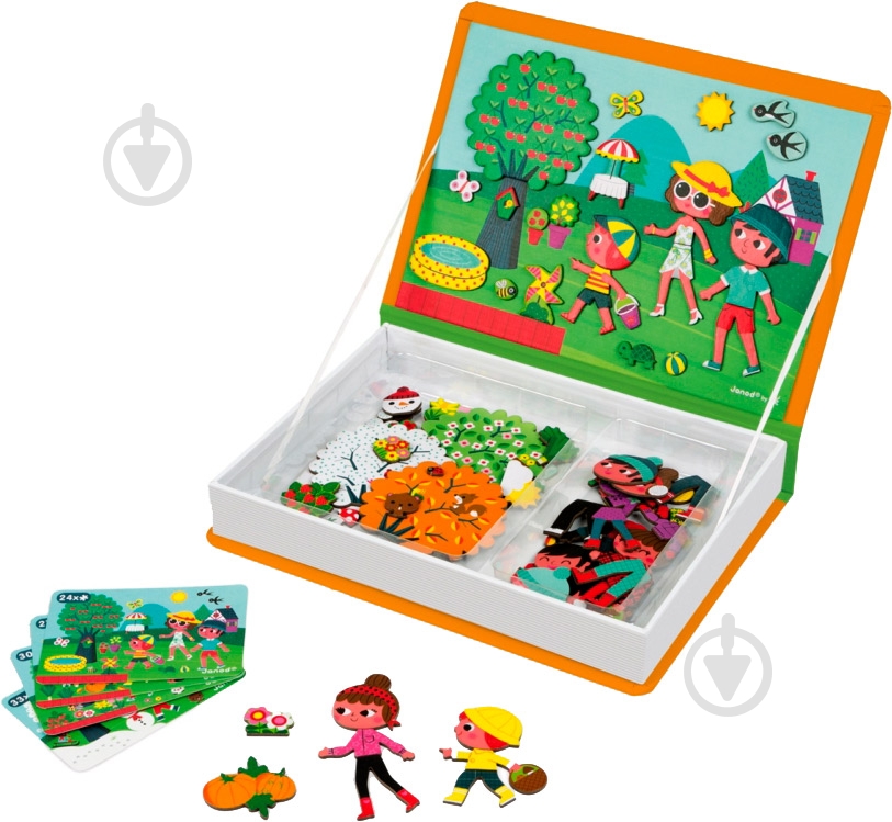Игра настольная Janod Magneti'book 4 сезона J02721 - фото 5