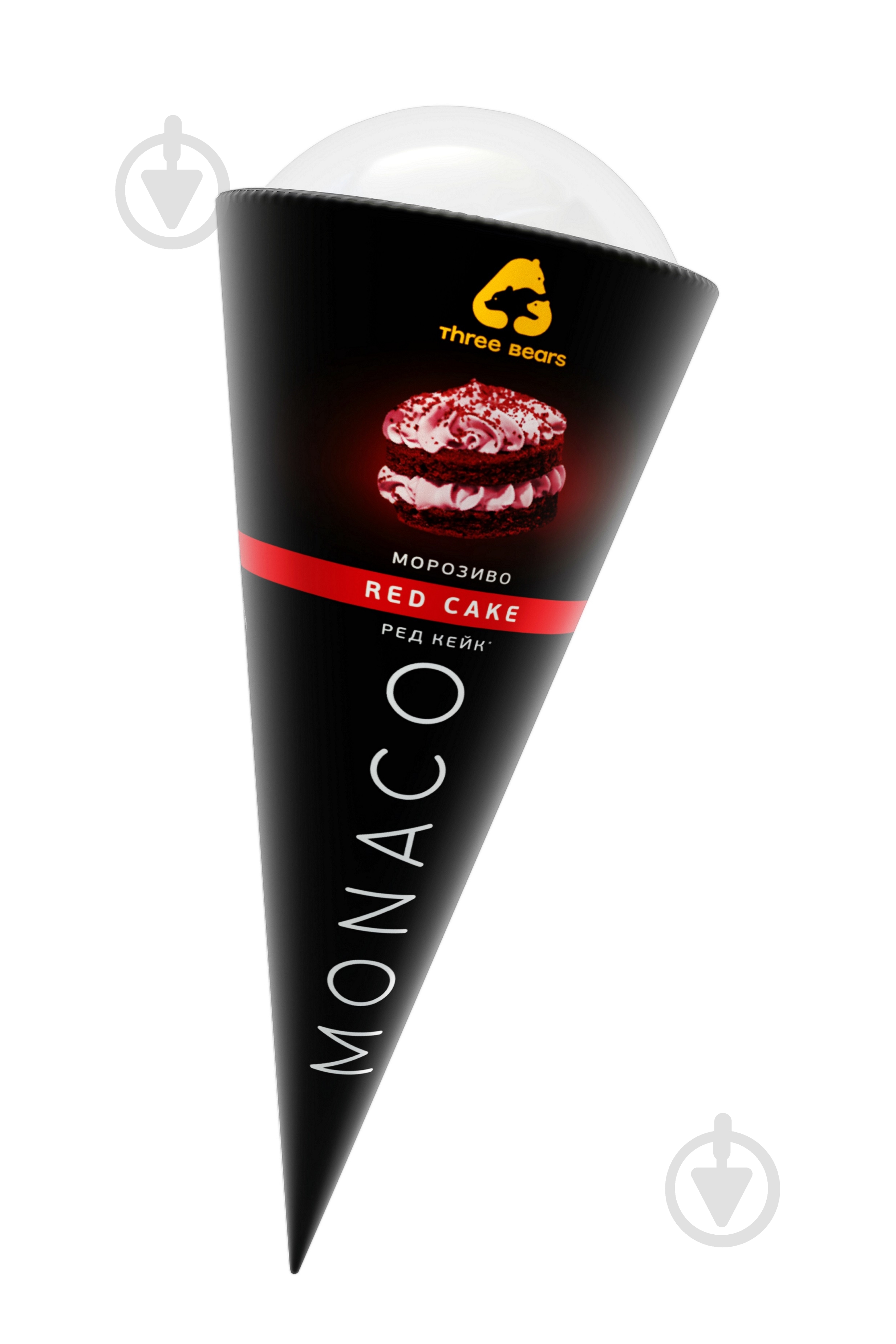 Мороженое Три Ведмеді Monaco red cake 100 г - фото 1 Мороженое Три Ведмеді Monaco red cake 100 г - фото 1