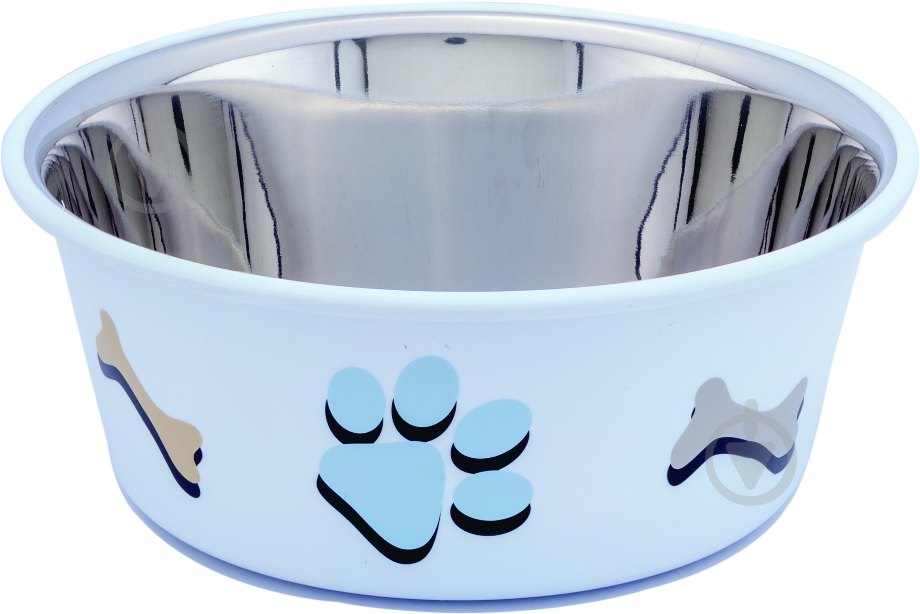 Миска Lilli Pet Pet lunch голубая 240 мл - фото 1
