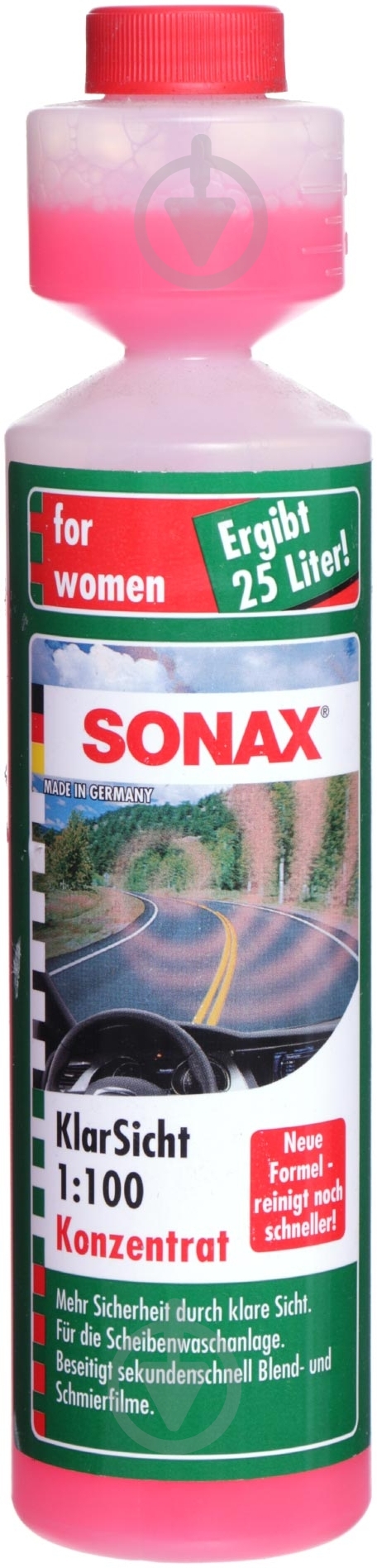 Омивач скла SONAX концентрат літо 0,25 л - фото 1