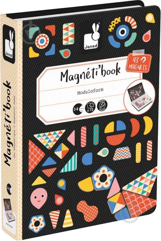 Игра настольная Janod Magneti'book Формы J02720 - фото 1