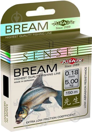 Леска Mikado 30м 0,2мм 5,9кг Sensei Bream - фото 1