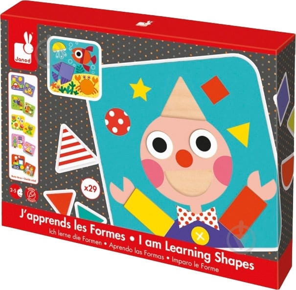 Развивающая игрушка Janod Я изучаю фигуры J08028 - фото 5 Развивающая игрушка Janod Я изучаю фигуры J08028 - фото 5