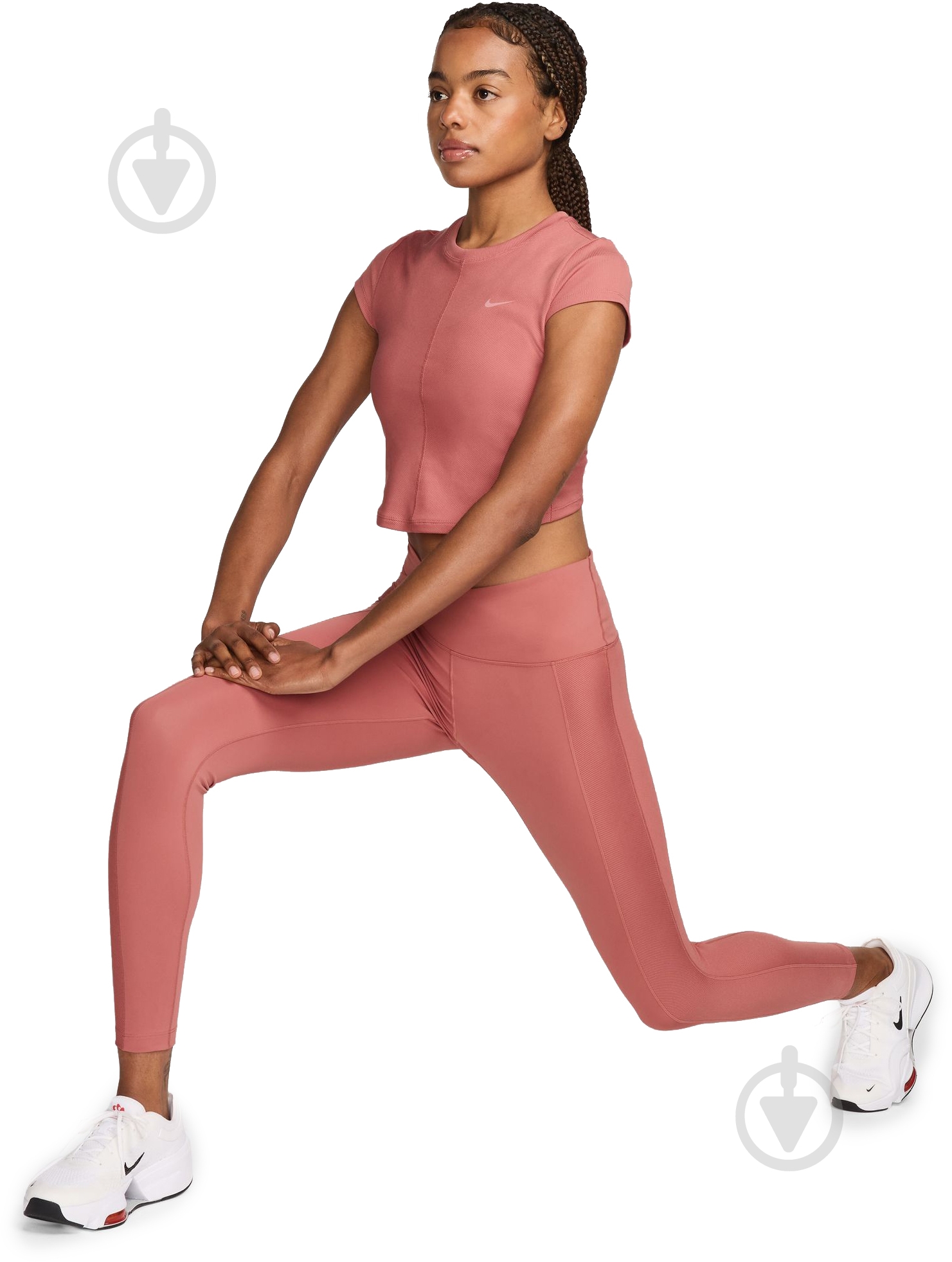 ᐉ Топ Nike ONE RIB SS TOP CAPSULE FV7874-634 р.L розовый