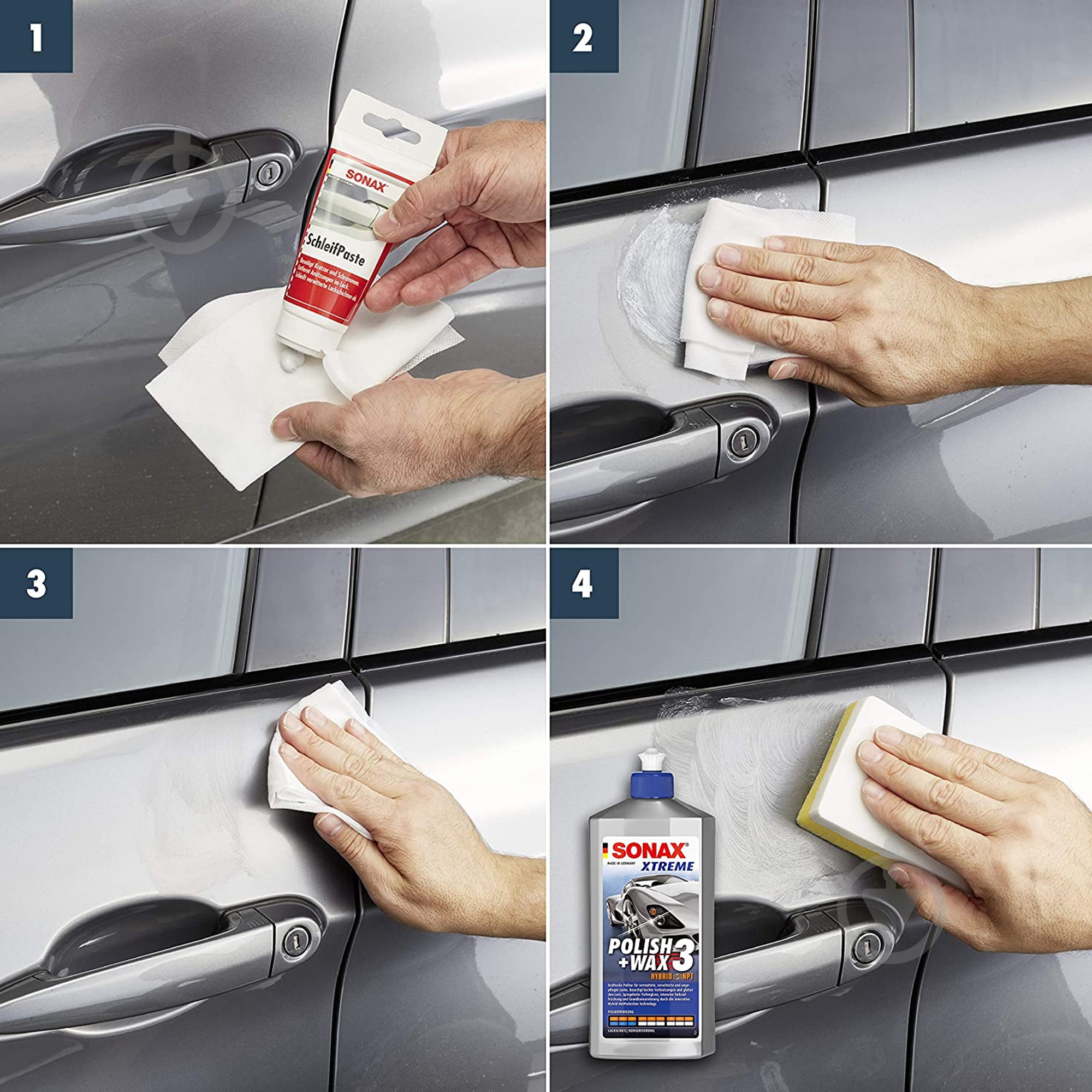 Паста шлифовальная SONAX 320100 мл75 - фото 4 Паста шлифовальная SONAX 320100 мл75 - фото 4