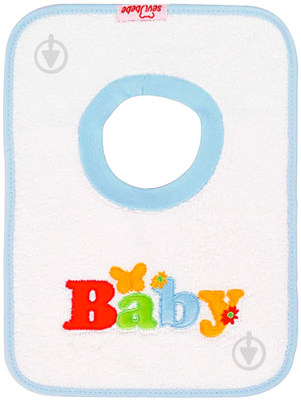 Слюнявчик Sevi Bebe 18 белый - фото 1