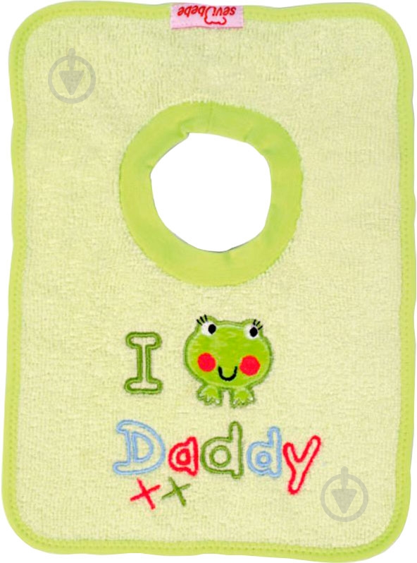 Слюнявчик Sevi Bebe 18 зеленый - фото 1