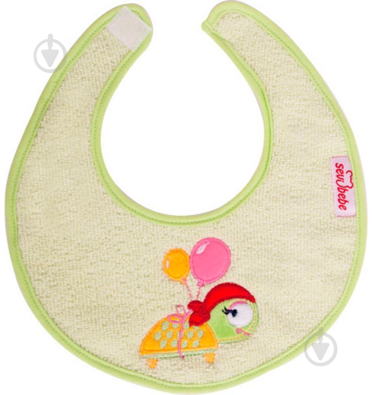 Слюнявчик Sevi Bebe 21 зеленый - фото 1