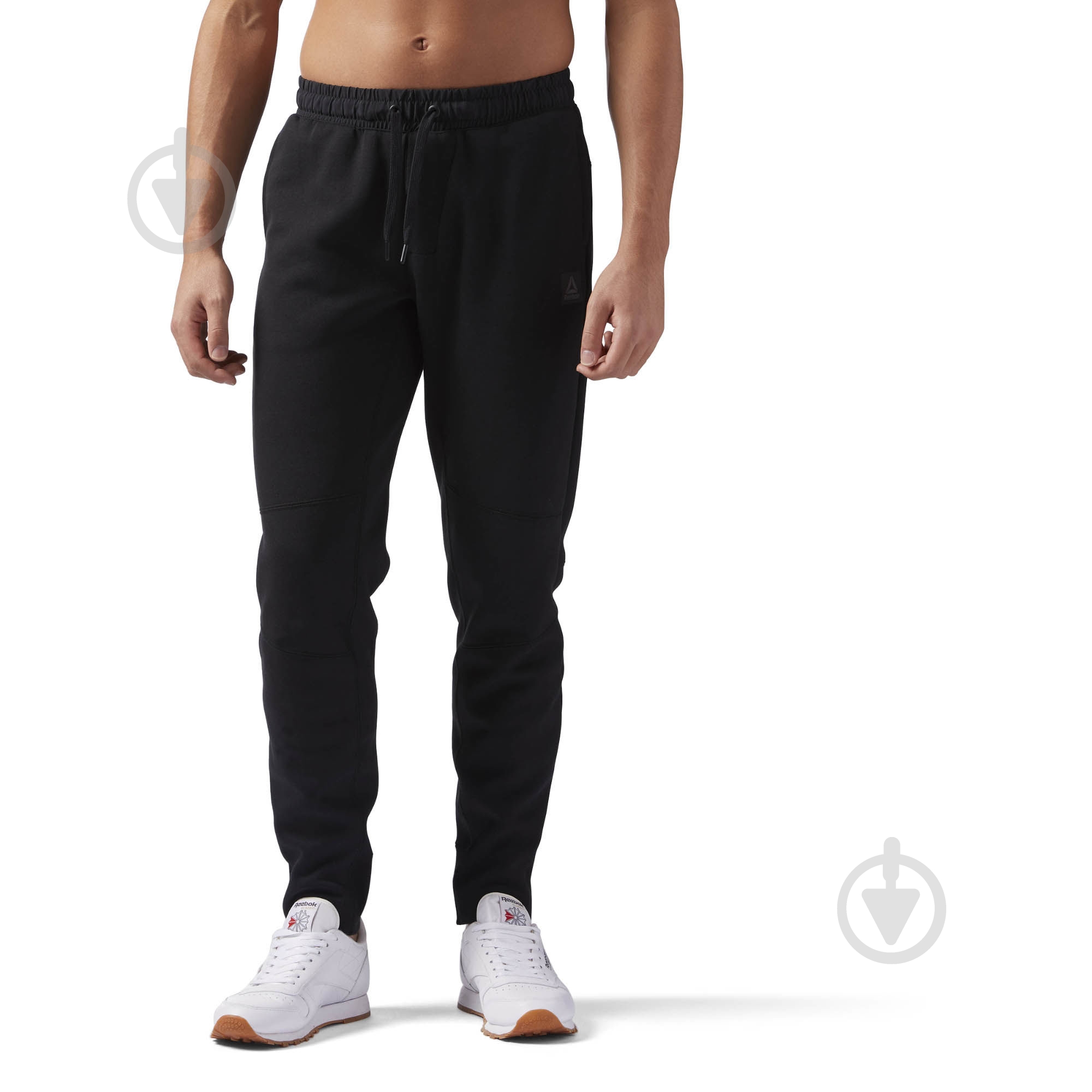Брюки Reebok TS Knit Jogger CF2897 р. L черный - фото 1
