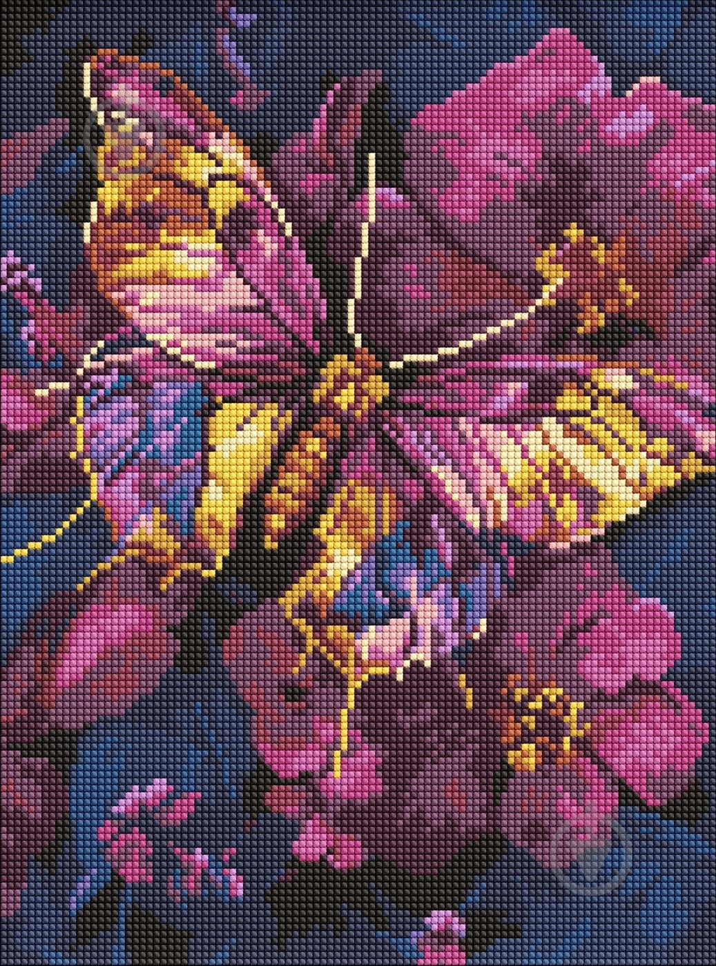 Алмазная мозаика Золотая бабочка 30x40 см Ideyka - фото 1