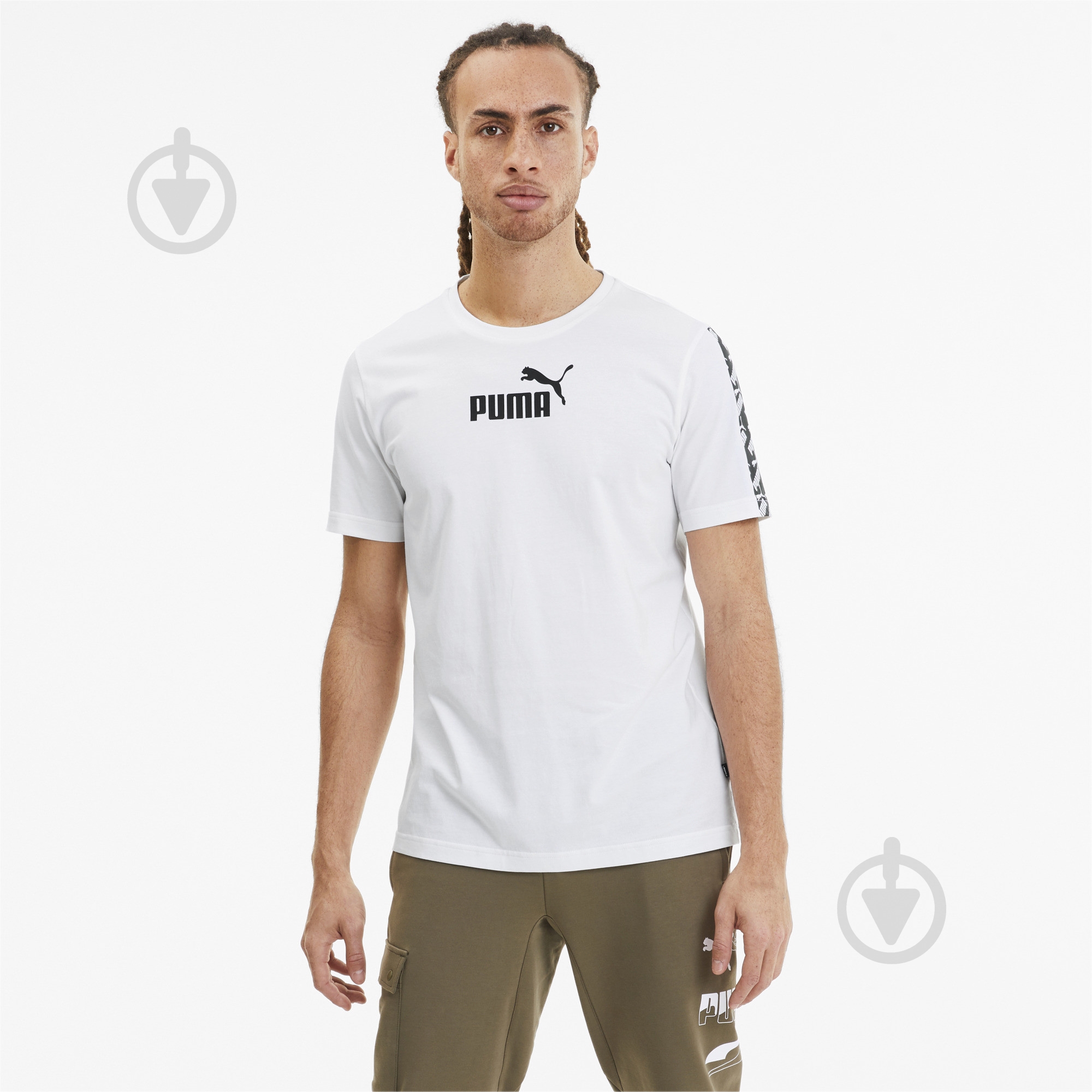 Футболка Puma Amplified Tee 58138402 р.M білий - фото 1 Футболка Puma Amplified Tee 58138402 р.M білий - фото 1