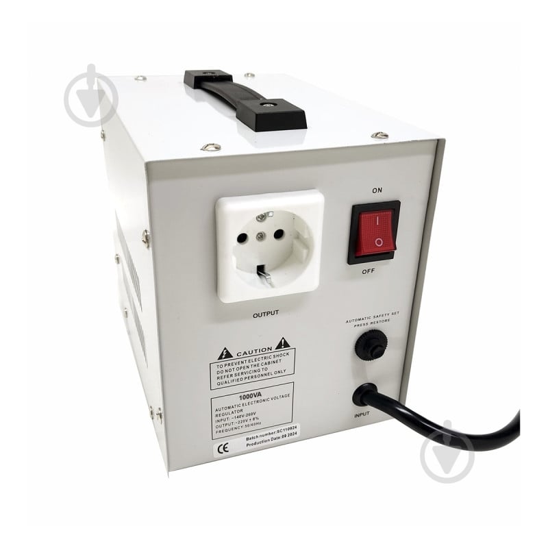 Стабілізатор напруги ElectrO SDR-1000 1кВА напольний білий SDR10ELW - фото 2