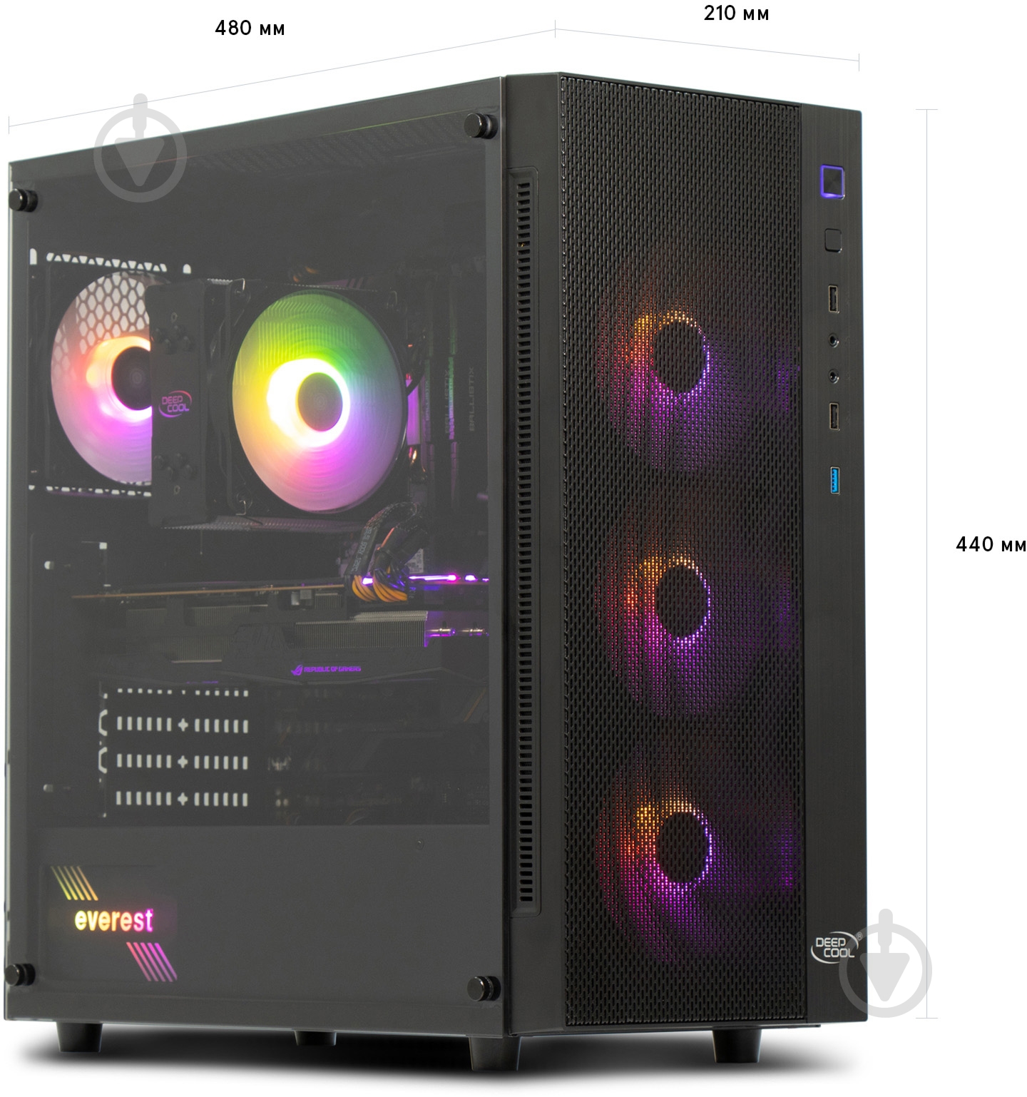 Компьютер Everest Game (9010_5405) black - фото 4 Компьютер Everest Game (9010_5405) black - фото 4