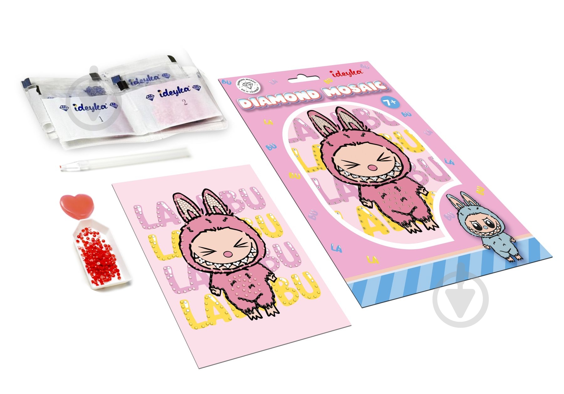 Алмазная мозаика Он Лабубу Ideyka - фото 2 Алмазная мозаика Он Лабубу Ideyka - фото 2