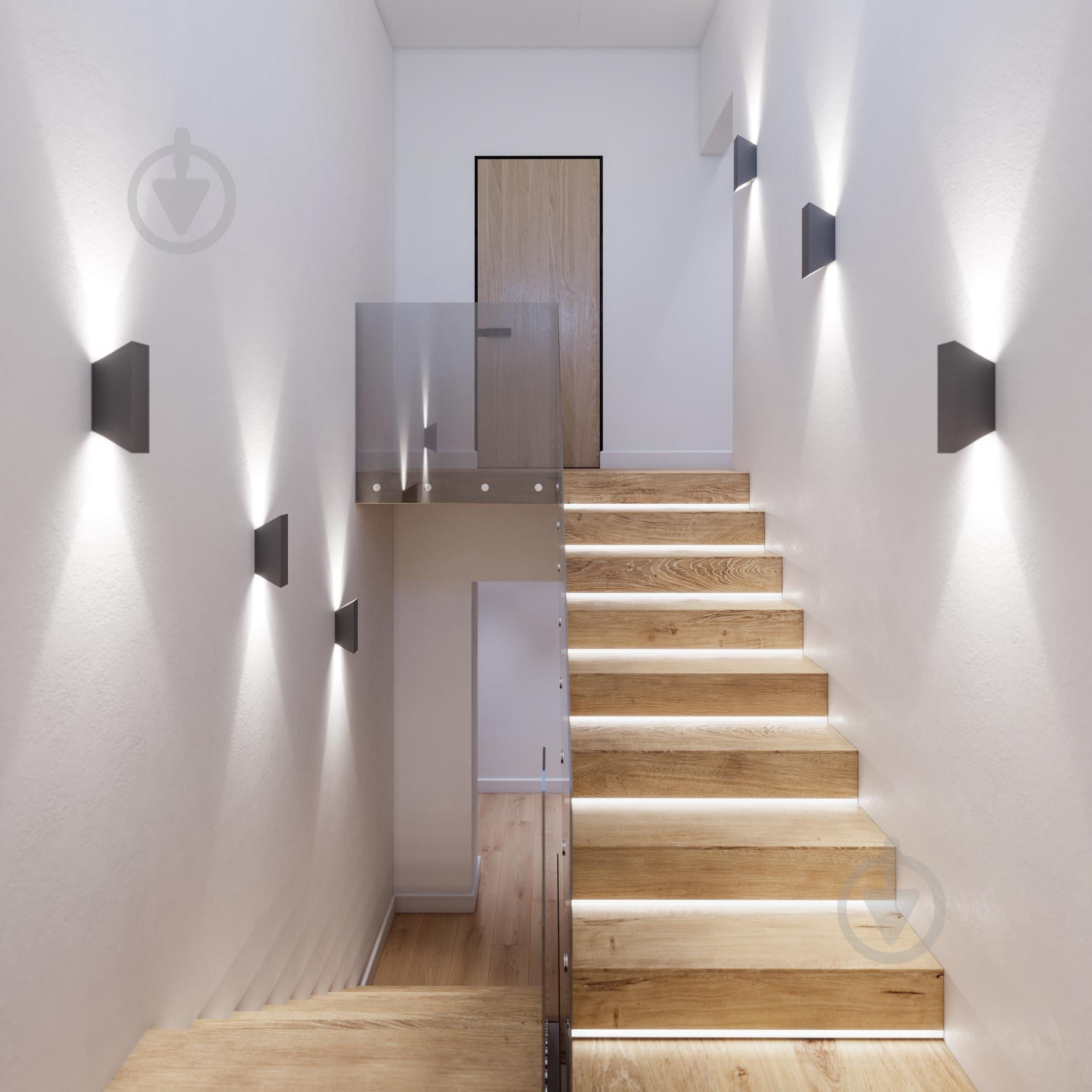 Подсветка декоративная Iterna Wall BRICK 2xGU10 графит/черный - фото 7