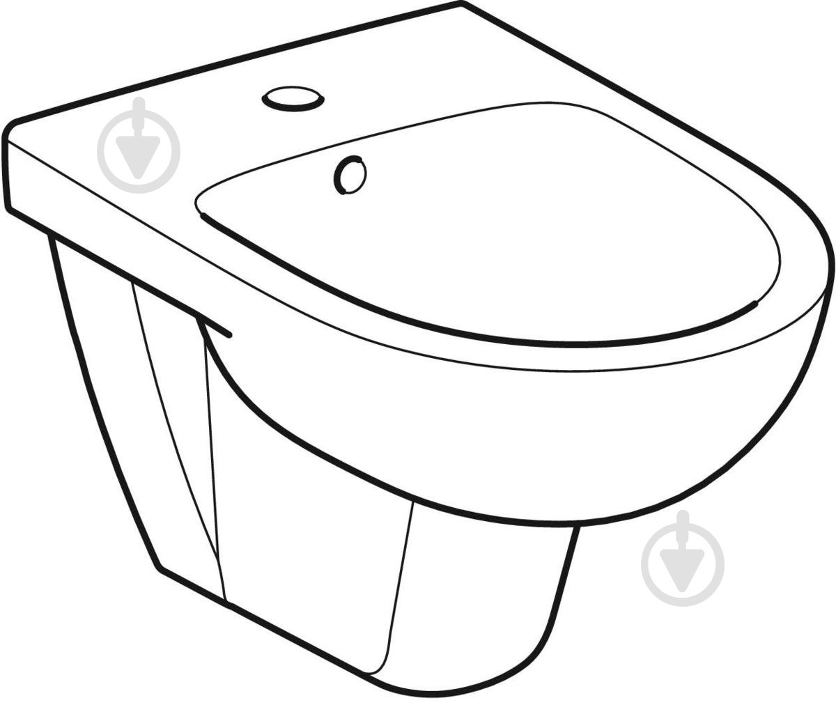 Биде подвесное Geberit Selnova - фото 2 Биде подвесное Geberit Selnova - фото 2