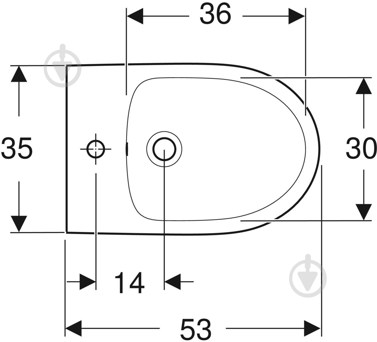 Биде подвесное Geberit Selnova - фото 6 Биде подвесное Geberit Selnova - фото 6