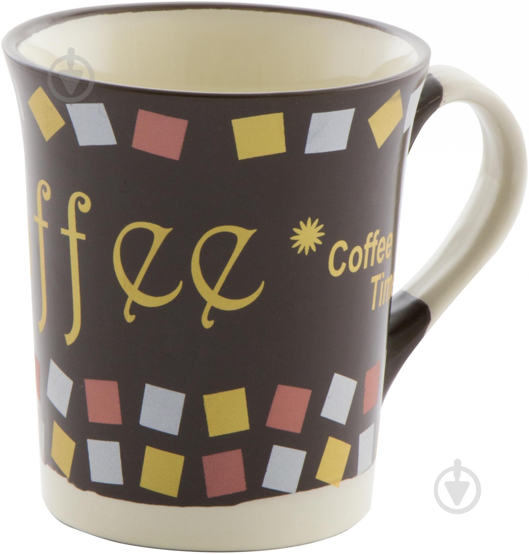 Чашка Coffee 340 мл коричневая - фото 1