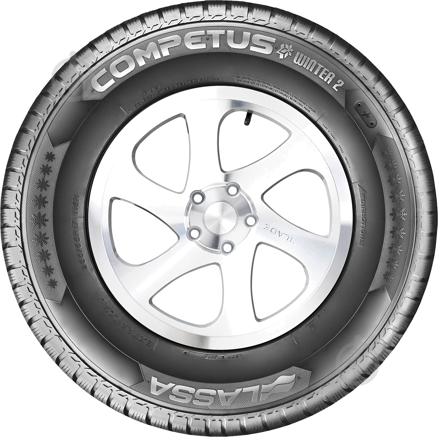 Шина LASSA Competus Winter 2 Plus 225/55 R19 99 H нешипованая зима - фото 3