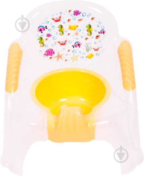 Стульчик-горшок Sevi Bebe 197 с рисунком белый - фото 1