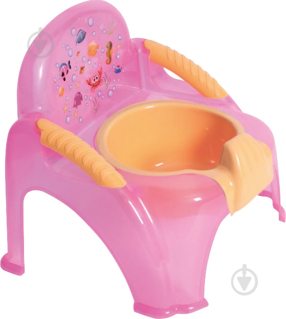 Стільчик-горщик Sevi Bebe 197 з малюнком рожевий - фото 1 Стільчик-горщик Sevi Bebe 197 з малюнком рожевий - фото 1