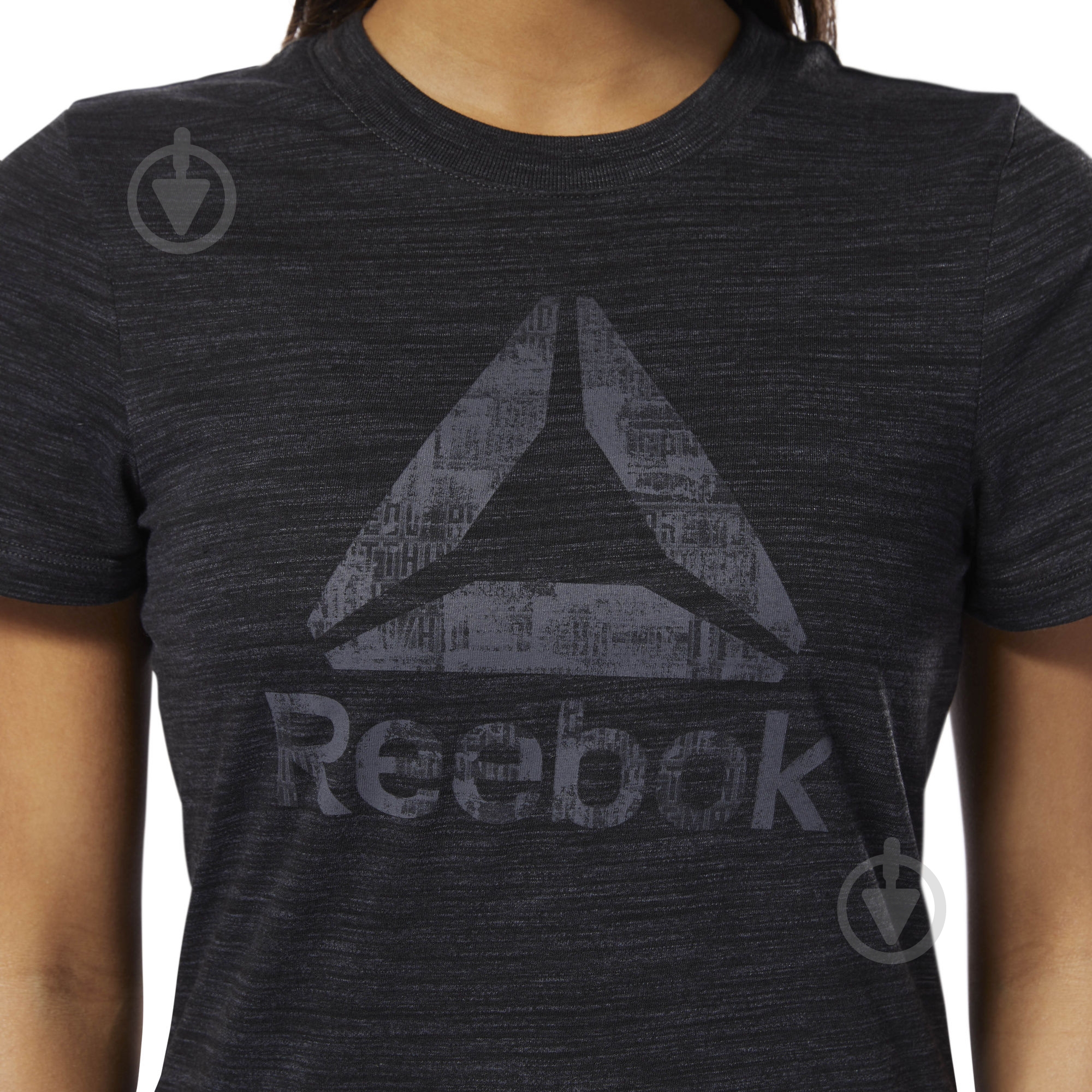 Футболка Reebok EL MARBLE LOGO TEE D95551 р.M черный - фото 5