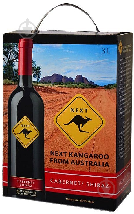 Вино Next Kangaroo Shiraz Cabernet червоне сухе 3 л - фото 1 Вино Next Kangaroo Shiraz Cabernet червоне сухе 3 л - фото 1