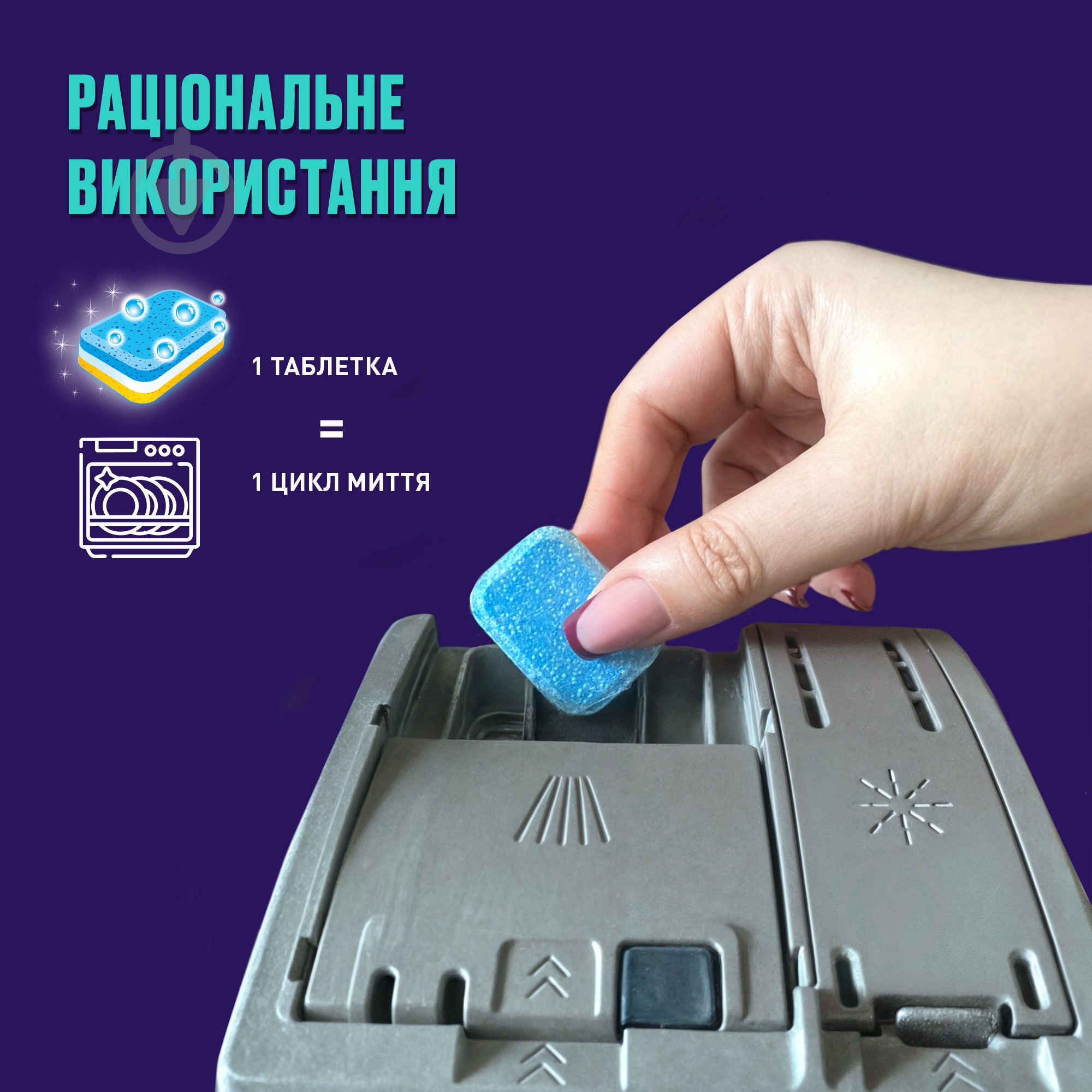 Таблетки для посудомоечных машин Vortеx All in one 60 шт. - фото 5 Таблетки для посудомоечных машин Vortеx All in one 60 шт. - фото 5