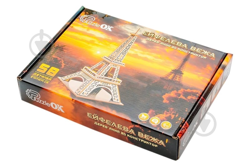3D-конструктор PuzzleOk Эйфелевая башня 27х14х14 см Puz-00925 - фото 3