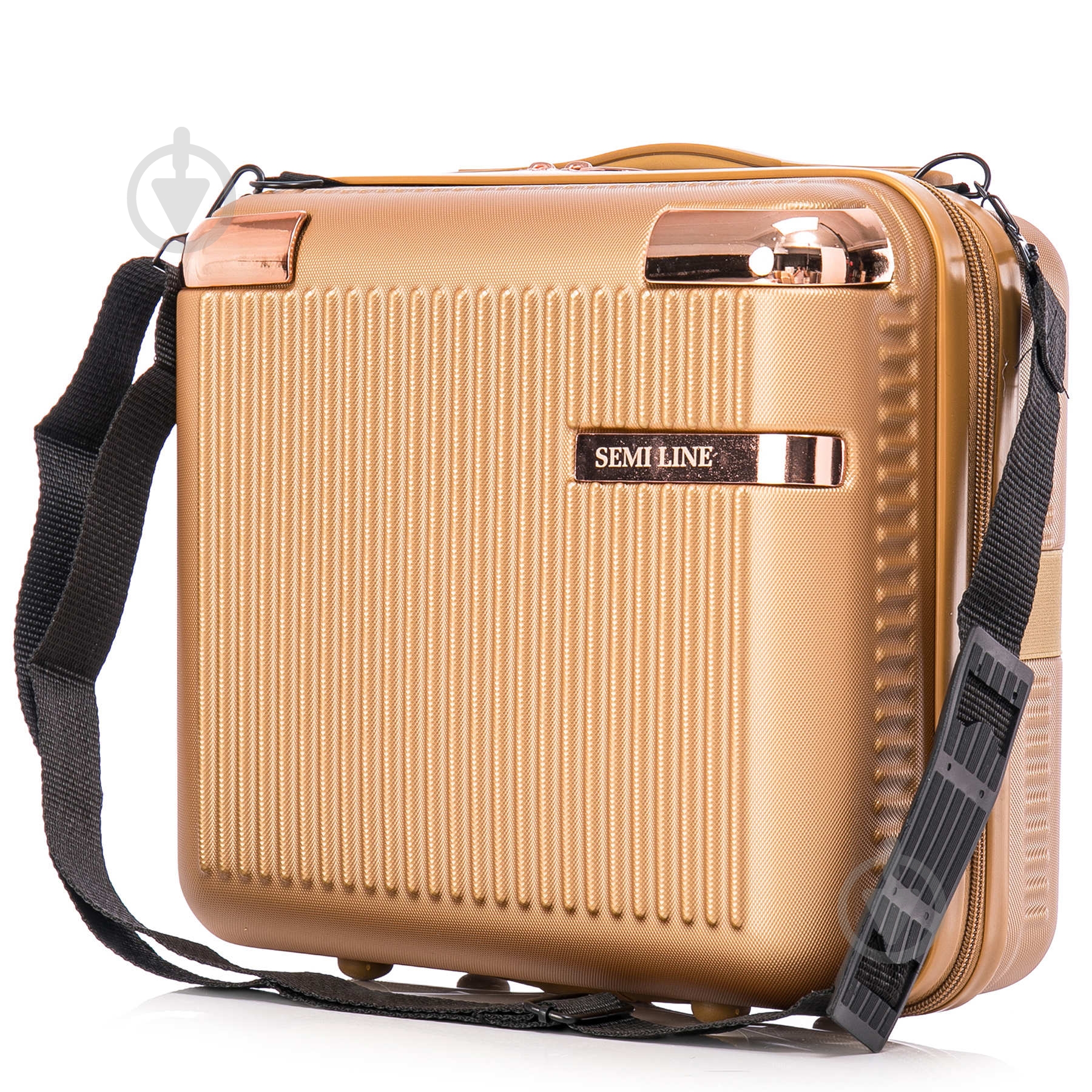 Б'юті-кейс SEMI LINE T5663-2 16 л 1035 Золотиста 16 л Gold (T5663-2) - фото 1 Б'юті-кейс SEMI LINE T5663-2 16 л 1035 Золотиста 16 л Gold (T5663-2) - фото 1