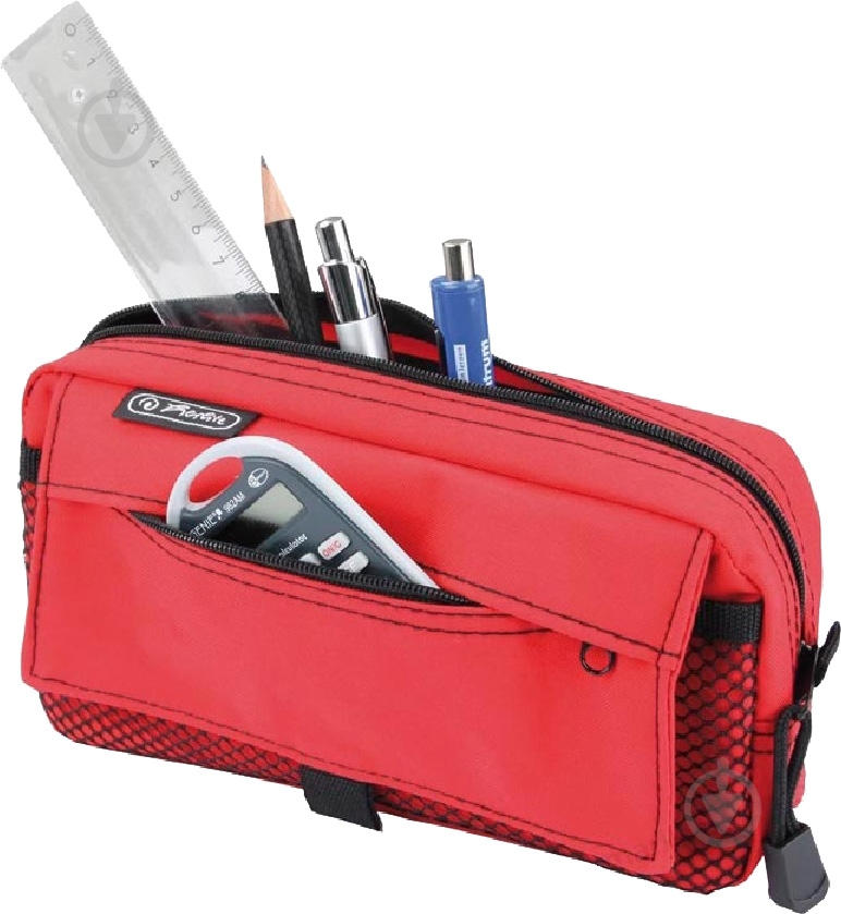 Пенал Pockets Red 11415940 Herlitz красный - фото 3